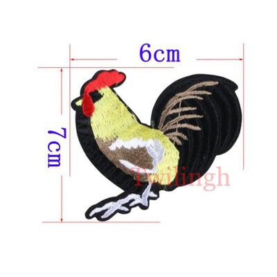 

1 Pcs Top New Brand Patches Bird Red Rose Flower Embroidered Patch DIY Iron On Sew On Fabric Repair Clothing For Wedding Patches