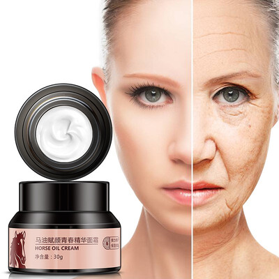 

Higo Horse Oil Facial Moisturizers Cream For Oily Skin Anti-Freckle Cream Strong Whitening Deep Nourishing Cream 30g
