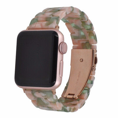 

cozy Resin watchbands for apple watch for iwatch series 123 band 38mm 42mm bracelet fashion female male iwatch Wrist strap