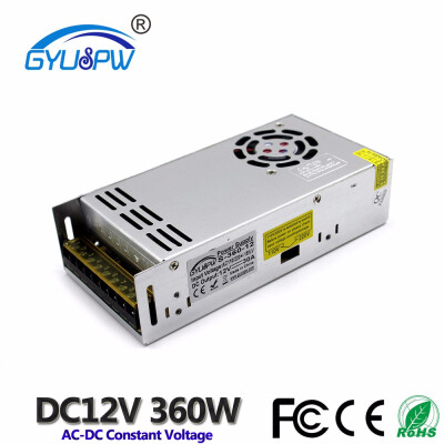 

Universal Power Supply DC 12v 30A 360W LED Driver Light Transformer 110V 220V AC TO DC12V SMPS for Strip Lighting CNC CCTV Motor