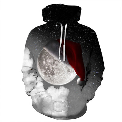 

QYDM0151Mens Hoodie 3D Printed Women Pullover Sweater