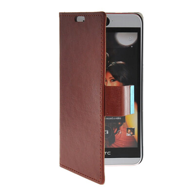 

MOONCASE Slim Leather Side Flip Wallet Card Slot Pouch with Kickstand Shell Back чехол для HTC Desire Eye Brown