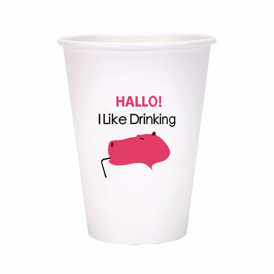 

OTOR 12oz16oz Paper Coffee Tea Cup Disposable Tableware For Cafe Shop Wedding Babyshower Children Birthday Party 1000pcs