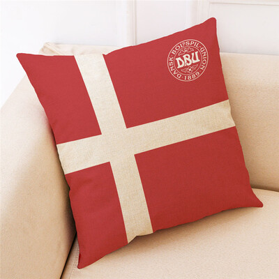 

Russia World Cup 2018 32 Teams Logo Cotton&Linen Pillowcase Bar Club Sofa Pillow Pillow Fans Souvenir