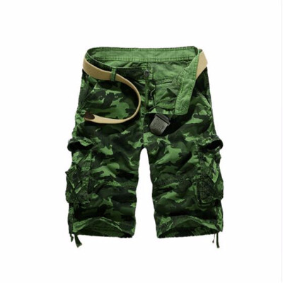 

US Size 2018 New Camouflage Loose Cargo Shorts Men Cool Summer Military Camo Short Pants Homme Cargo Shorts