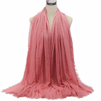 

Qianbeilivk Womens Premium Scarf Viscose Maxi Crinkle Cloud Hijab Soft Islam Muslim Shawl