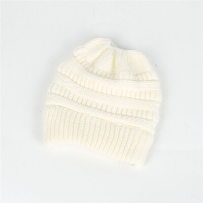 

Winter Knitted Wool Cap Women&Men Casual Hip-Hop Skullies&Beanie Warm Hat