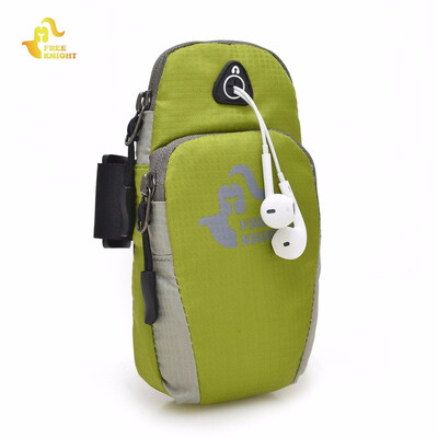 

Free Knight FK801 Unisex Water Resistant Running Cycling Mobile Phone Pouch Arm Bag hole on top of the bag for earphone line