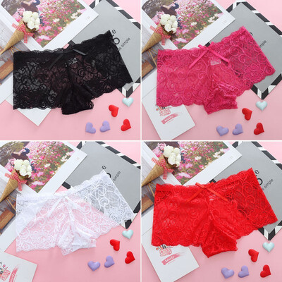 

Women Grils Sexy Panties Underwear Lace Floral Briefs Thongs Sheer Transparent Panties Seamless Breathable G-string