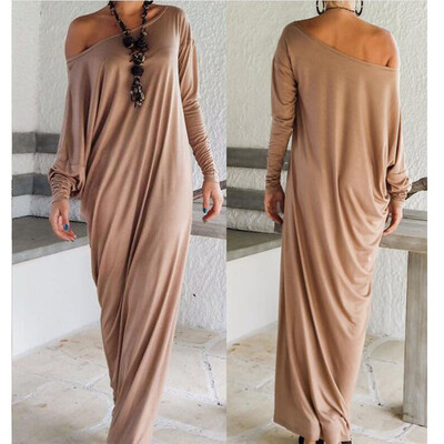 

Buenos Ninos Fashion Long-sleeved Elegant Loose Formal Dress