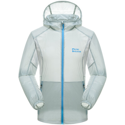 

Elmont ALPINT MOUNTAIN outdoor UPF40 + skin clothing men and women thin sunscreen spring and summer breathable anti-UV skin coat sunscreen 640-106 sky blue M