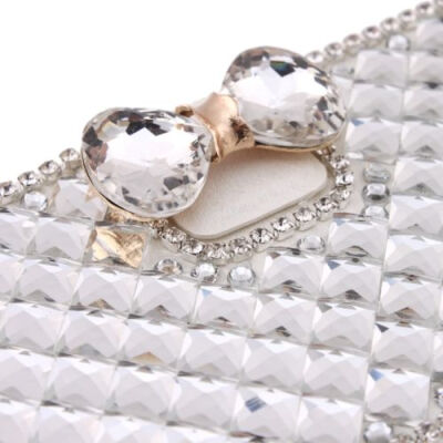 

Nice Women Wallet Bling Crystal Diamond Leather Case Cover Protector For SAMSUNG S5 WHITE