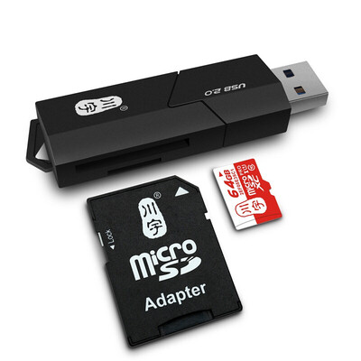 

Kawau Microsd Card Reader 20 USB High Speed with TF SD Card Slot C295 Max Support 128GB Memory Card Reader for Computer