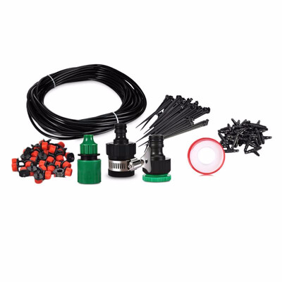 

25M DIY Micro Spray Drip Irrigation System Plant Garden Hose Watering Kits