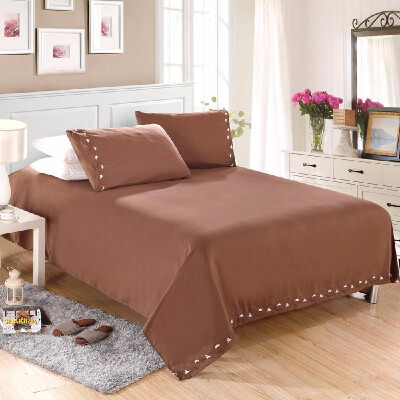 

Shipping from US King Size Polyester Bedclothes Duvet Cover&2 Pillow Case&Sheet Bedding Set 1800 Series