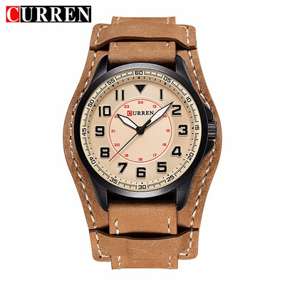 

CURREN 8279 Top Brand Luxury watch men New 2017 Fashion Casual Quartz leather wristwatches relogio masculino