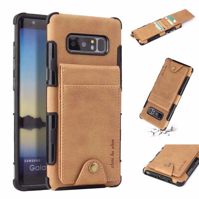 

SHS Phone Case For Samsung Galaxy J5 2017J5 ProJ7 2017J7 Pro European Fashion Linen Clasp Card slot Multifunctional Wallet