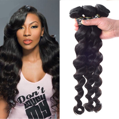 

Amazing Star Brazilian Virgin Hai Loose Wave Bundles 100 Human Hair Extensions Brazilian Loose Wave Hair Bundles Deal Hair Weft