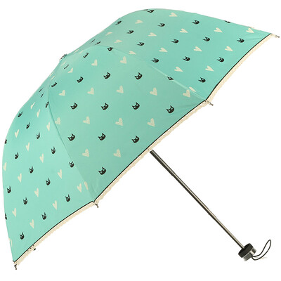 

Parkson Ocean Creative Kitten Folding Umbrella Vinyl Sun Umbrella 5375D