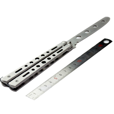 

Pagoda Cave National Standard Butterfly Knife Folding Practice Knife Training Knife Outdoor Products Butterfly Shake Cutter No Shirt CM1003 Black