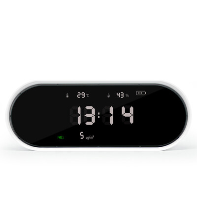 

Ruiji LUFTRUM M01 Household Portable Air Detector Monitor PM25 Haze Humidity Temperature Time Four-in-One Standard Edition