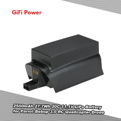 

GiFi Power 2500mAh 277Wh 20C 111V LiPo Battery for Parrot Bebop 30 RC Quadcopter Drone