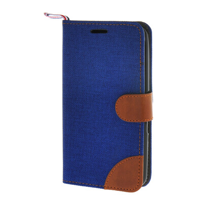 

MOONCASE Xperia E4 , Leather Wallet Flip Card Holder Pouch Stand Back ЧЕХОЛ ДЛЯ Sony Xperia E4 Dark blue
