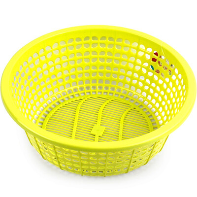 

[Jingdong supermarket] three beautiful gifted fine rice basket round fruit and vegetable screen filter 6282 27cm color randomly sent