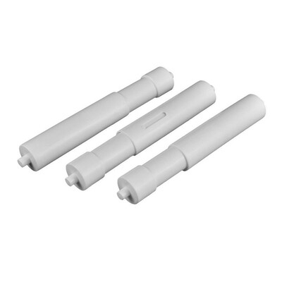 

UpperX 3x Plastic Hotel Bathroom Telescopic Toilet Paper Replacement Roller White