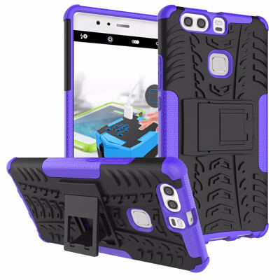 

Goowiiz Phone Case For Huawei P9P9 Plus Armor Tire Texture Rugged Protection PCTPU Silicone