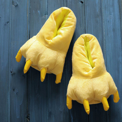 

Animal Paw Slippers Winter Monster Claw Flip Flop Plush Home Slippers Indoor Shoes