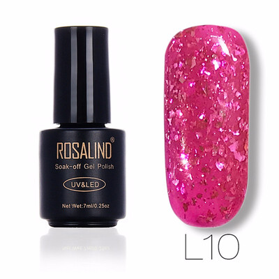 

ROSALIND Gel 1S 7ml Meteor Fragment Gel Glitter Nail Polish UV Led Manicure Nail Polish Nail Art Gel Lacquer Soak Off 12 Colors