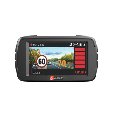 

Junsun Car DVR Radar Detector Camera GPS 3 in 1 LDWS FHD 1296P Video Recorder Registrar Speedcam Anti Radar Detectors Dash Cam