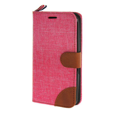 

MOONCASE Xperia E4 , Leather Wallet Flip Card Holder Pouch Stand Back ЧЕХОЛ ДЛЯ Sony Xperia E4 Hot pink