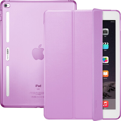 

(ESR) Apple iPad mini4 защитная крышка / раковина и тонкая анти-сломанная мягкая рама три раза спящие спящие кожаные перчатки Yue цветная серия Yan powder purple