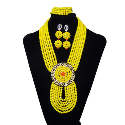 

Green Dubai Crystal Beads Jewelry Set African Wedding Necklace Earring Bracelet Set Nigerian Bridal Jewelry Set free shipping