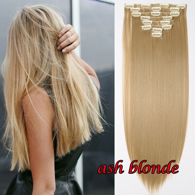 

175g1set Clip In Hair Extension Sexy Straight Long Hair 8 Pieces1set Clip In Human Hair Extensions