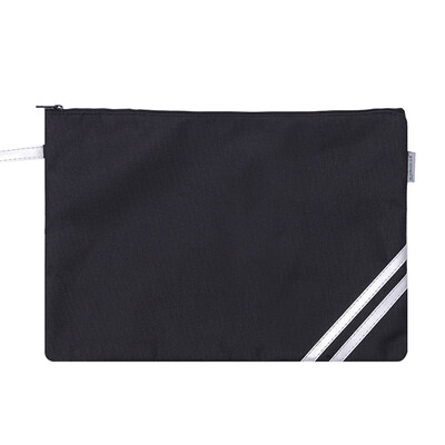 

Sanmu SUNWOOD single layer waterproof storage bag file bag zipper bag black C4630