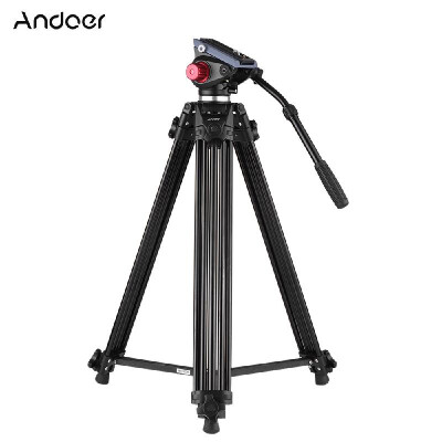 

Tripod Professional Aluminum Alloy Panorama Tripod Fluid Hydraulic Head Ballhead for Camera & Video Recorder DV Max Height 72 Inc