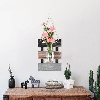 

FOOJO wall mounted hydroponic vase simple European wall decoration vase floral