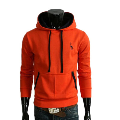 

Zogaa New Mens Hoodie Fashion Fawn Electric Embroidery