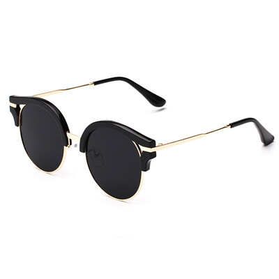 

FEIDU 2015 Fashion Round Sunglasses Women Eyewear Brand Designer glasses Multi color Points Sun Glasses Shades