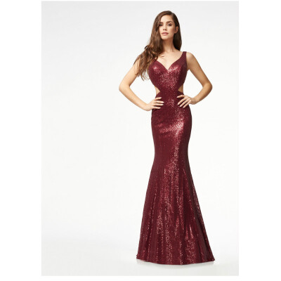 

Long Sequins s Evening Dress Formal prom Party Gown Bridesmaid Mermaid Dresses