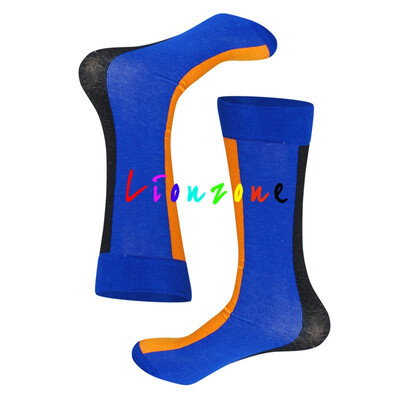 

LIONZONE Warm Long Socks For Women Plus size Color Striped Lattice Straight Tube Style Combed Cotton Hip-Hop Happy Socks Funny