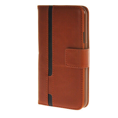 

MOONCASE Senior Leather Flip Wallet Card Slot Bracket Back чехол для Cover Samsung Galaxy S6 браун