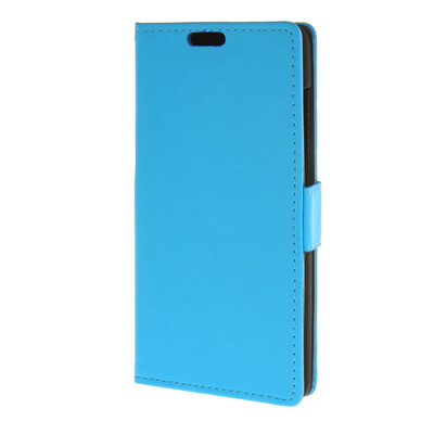 

MOONCASE Vivid colors Leather Wallet Card Slot Bracket Back Case Cover for Huawei Honor 4C Blue