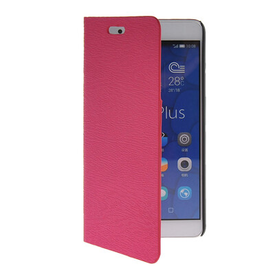 

MOONCASE Slim Leather Side Flip Wallet Card Slot Pouch with Kickstand Shell Back чехол для Huawei Honor 6X Hot pink