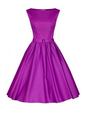 

Sweet Style O-Neck A-Line Dress With Belt