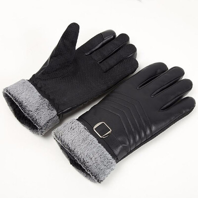 

brand imitation fur furry lining winter mens gloves warm&comfortable outdoor cycling tour needs 2018 new discount hot