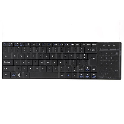 

Ultra Slim Wireless Bluetooth Keyboard with Multi-touch Touchpad for iPhoneiPad ProMacBookPCLaptopTabletSmart Phone